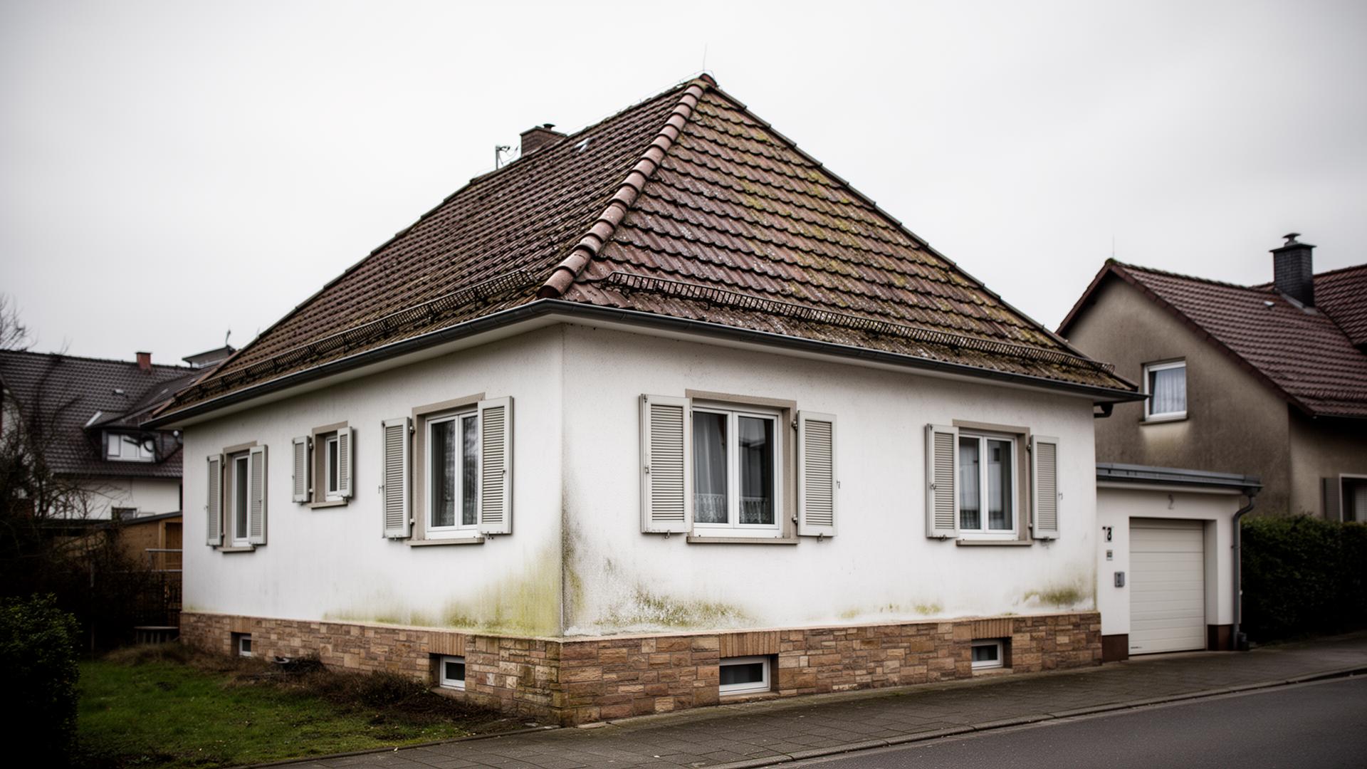 Gepflegte Bestandsimmobilie aus den 1960er-Jahren — Außenansicht.