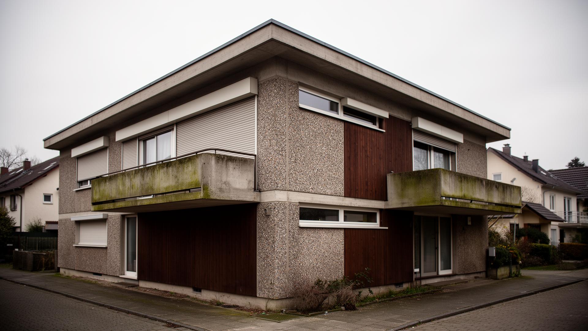Gepflegte Bestandsimmobilie aus den 1970er-Jahren — Außenansicht.